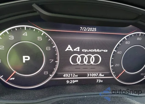 2018 Audi A4 Premium Plus from USA, damaged, VIN WAUENAF42JN020064